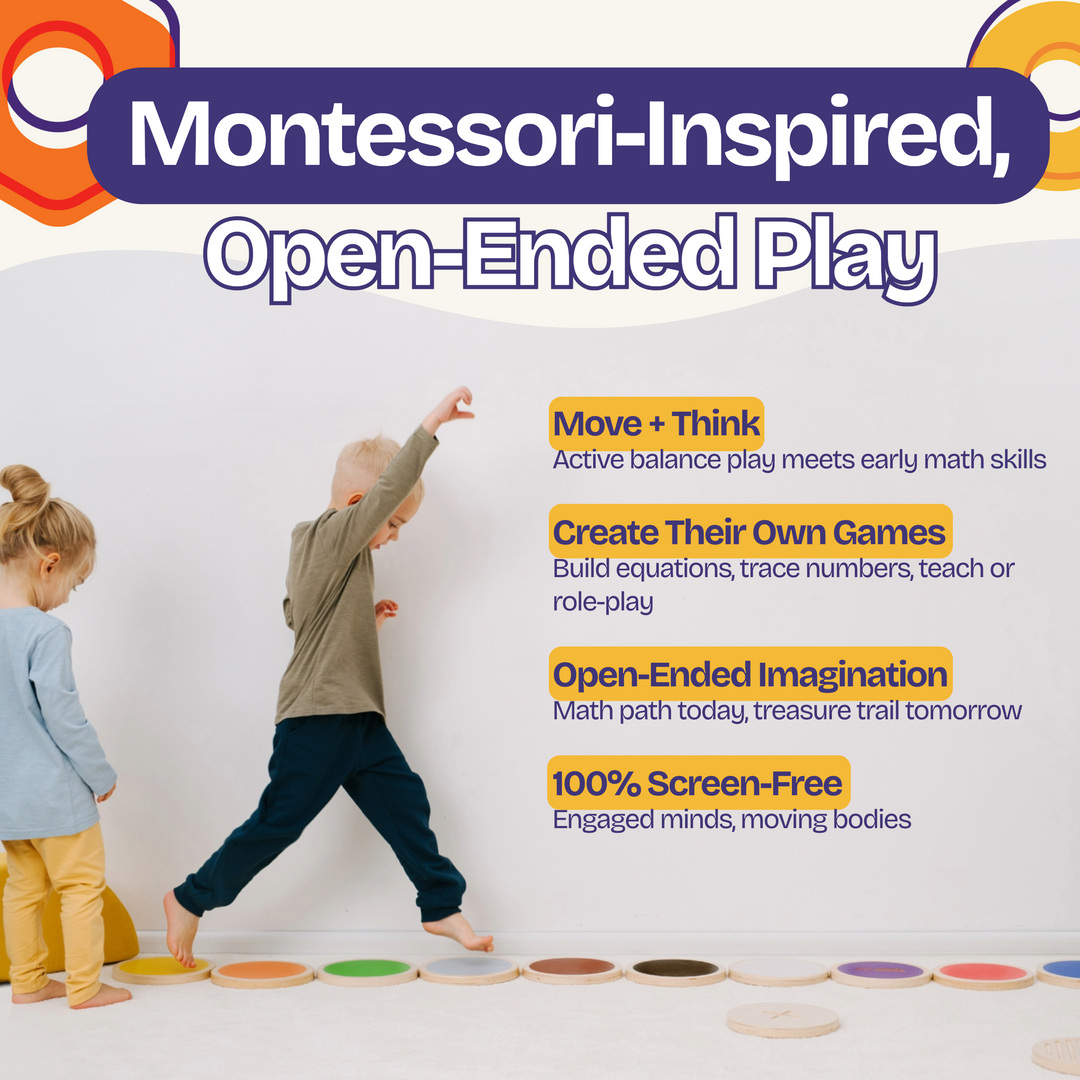 Wooden Stepping Stones for Balance and Learning