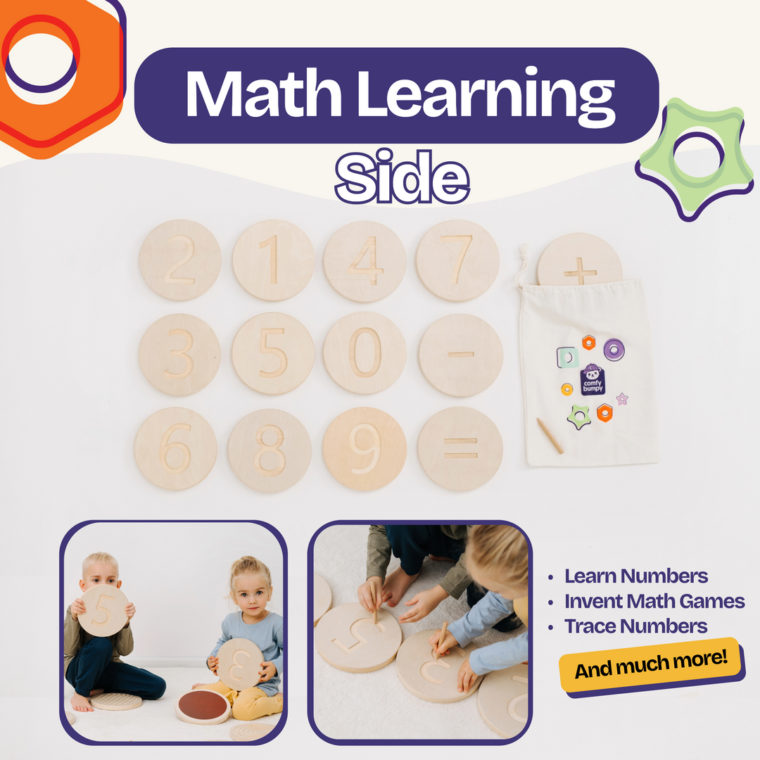 Wooden Stepping Stones for Balance and Learning