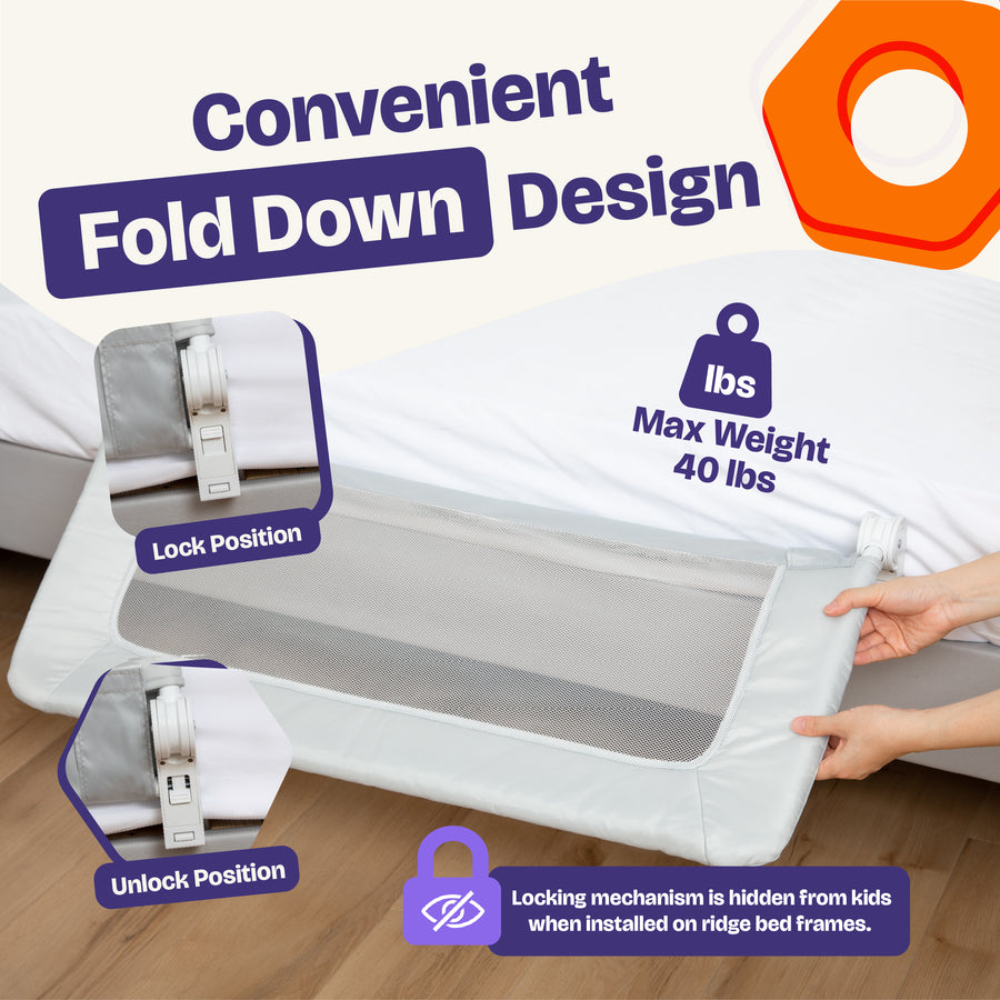 Toddler Bed Rail Guard for Kids – ComfyBumpy