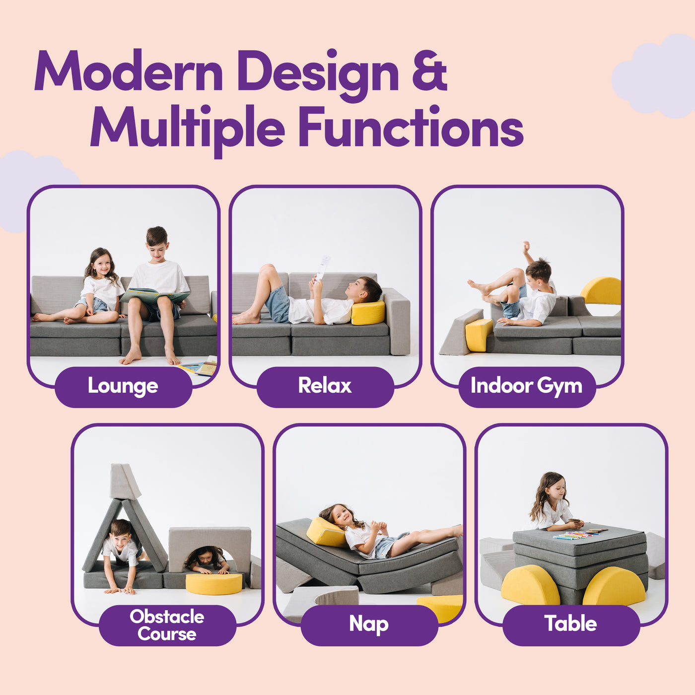 ComfyBumpy Modular Kids Couch