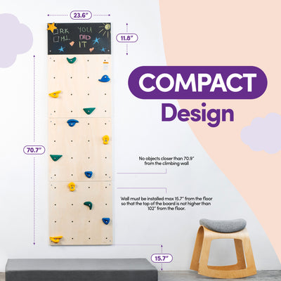 ComfyBumpy Indoor Rock Climbing Wall for Kids