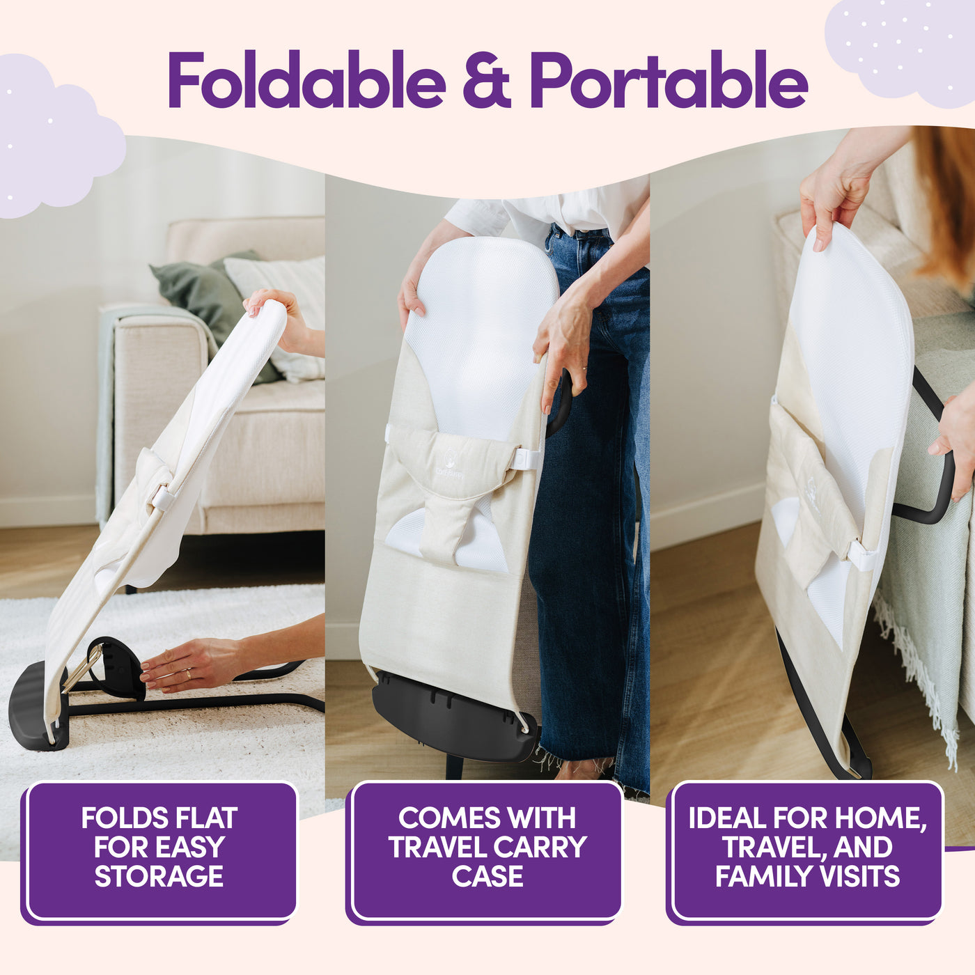 Ergonomic Baby Bouncer Seat