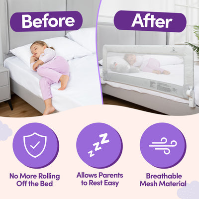 ComfyBumpy Toddler Bed Rail Guard for Kids