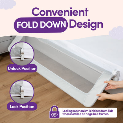 ComfyBumpy Toddler Bed Rail Guard for Kids