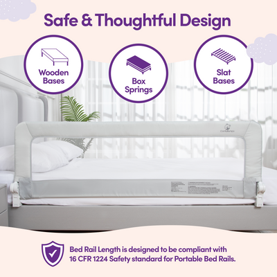 ComfyBumpy Toddler Bed Rail Guard for Kids