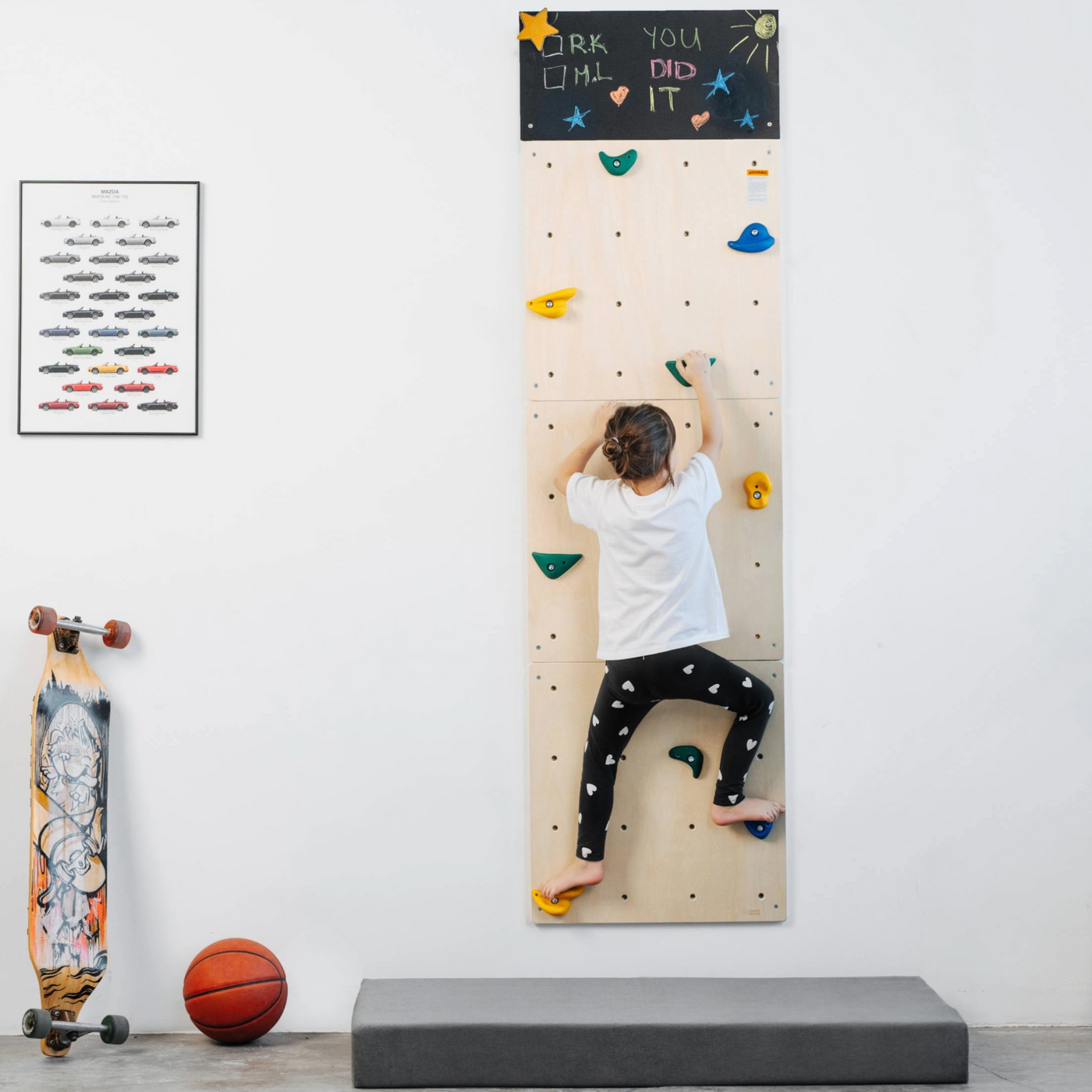 ComfyBumpy Indoor Rock Climbing Wall for Kids