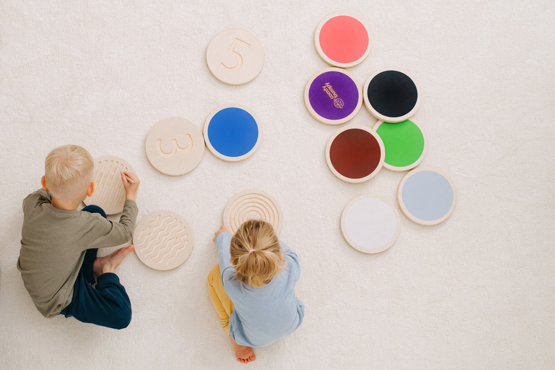 Wooden Stepping Stones for Balance and Learning