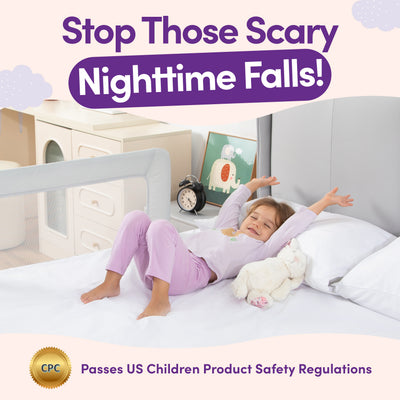 ComfyBumpy Toddler Bed Rail Guard for Kids