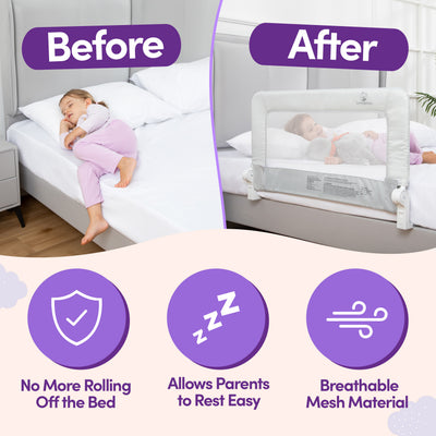 ComfyBumpy Toddler Bed Rail Guard for Kids