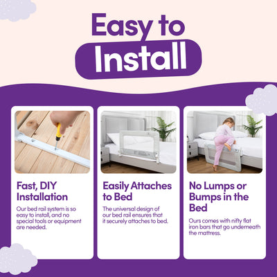ComfyBumpy Toddler Bed Rail Guard for Kids