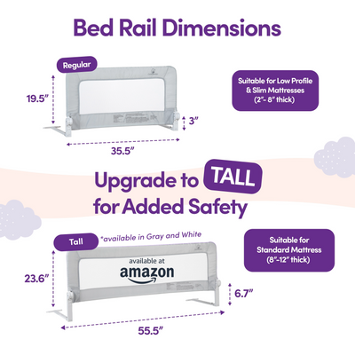 ComfyBumpy Toddler Bed Rail Guard for Kids