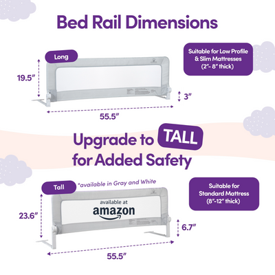 ComfyBumpy Toddler Bed Rail Guard for Kids