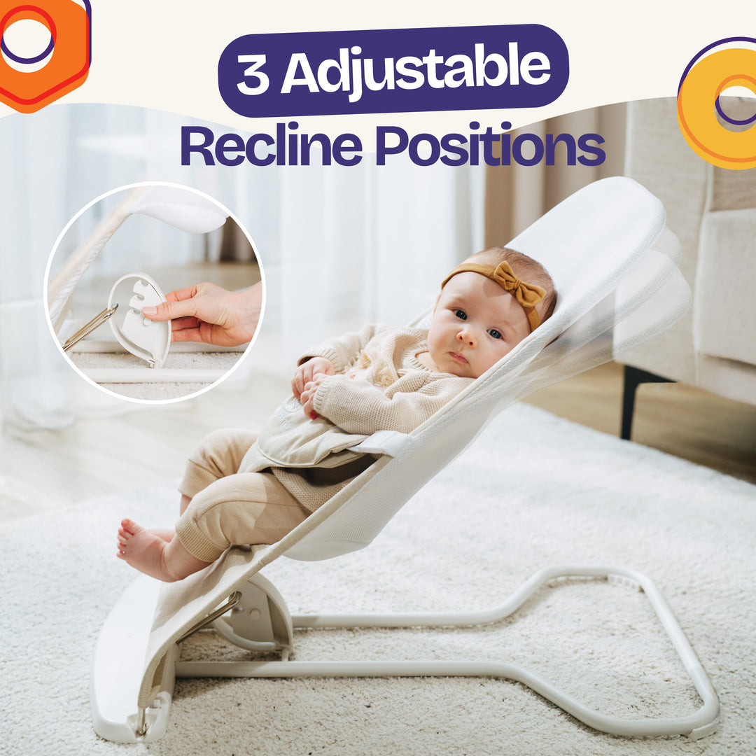 baby rocking bouncer offering calming motion ComfyBumpy #color_green-grey