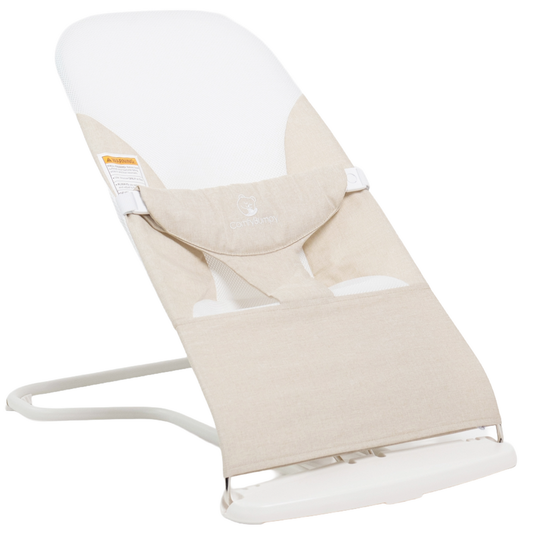 bouncy seat built for infant comfort ComfyBumpy #color_oatmeal-white