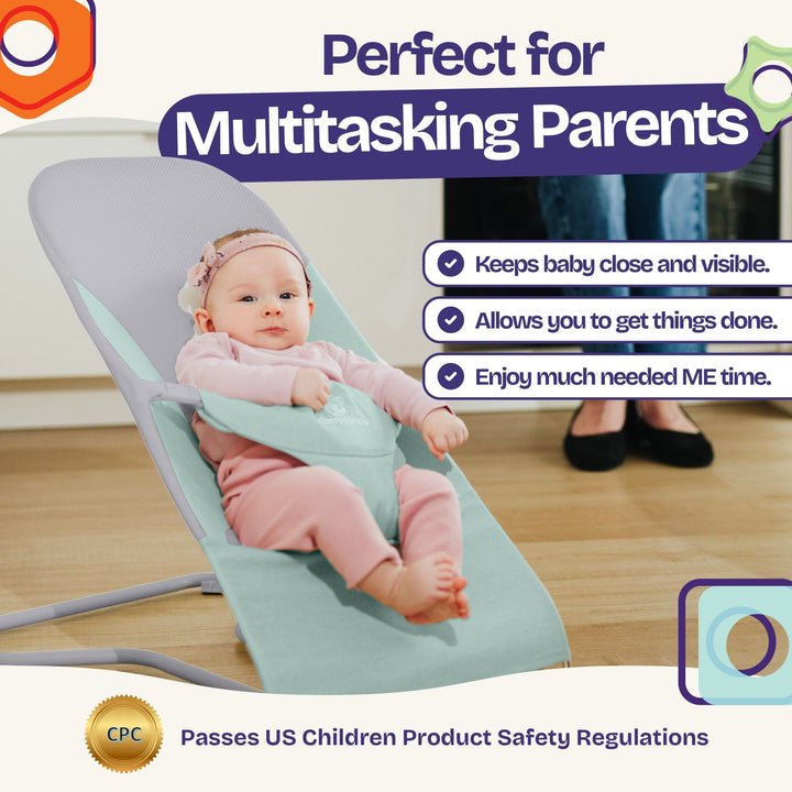 Ergonomic Baby Bouncer Seat - ComfyBumpy