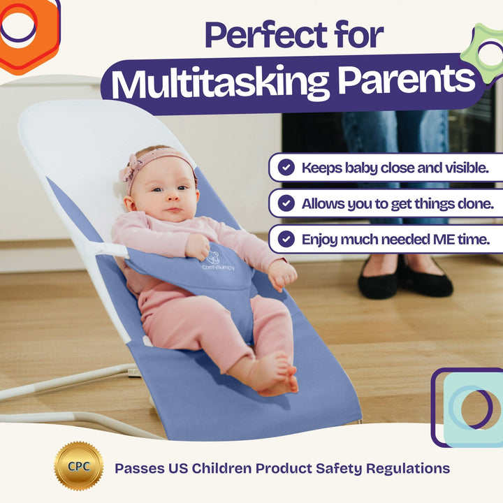 Ergonomic Baby Bouncer Seat - ComfyBumpy