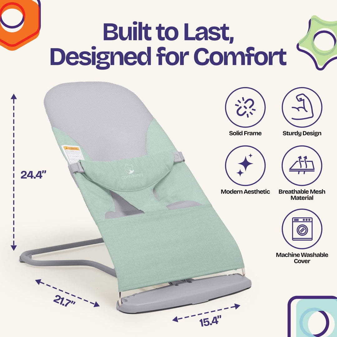 Ergonomic Baby Bouncer Seat - ComfyBumpy
