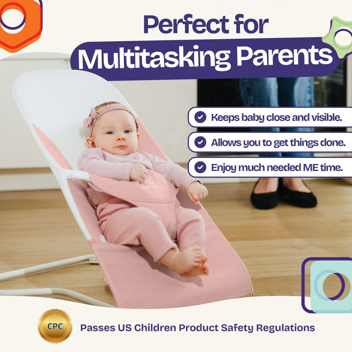 Ergonomic Baby Bouncer Seat - ComfyBumpy