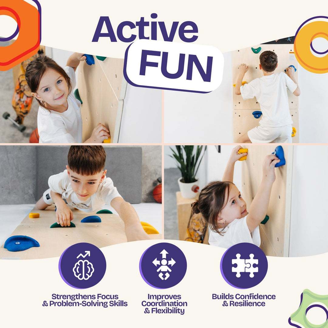 Indoor Rock Climbing Wall for Kids - ComfyBumpy