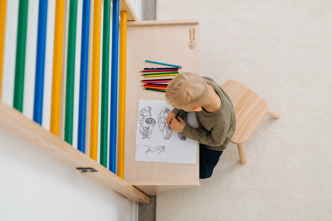 Swedish Ladder With Inserted Table - ComfyBumpy
