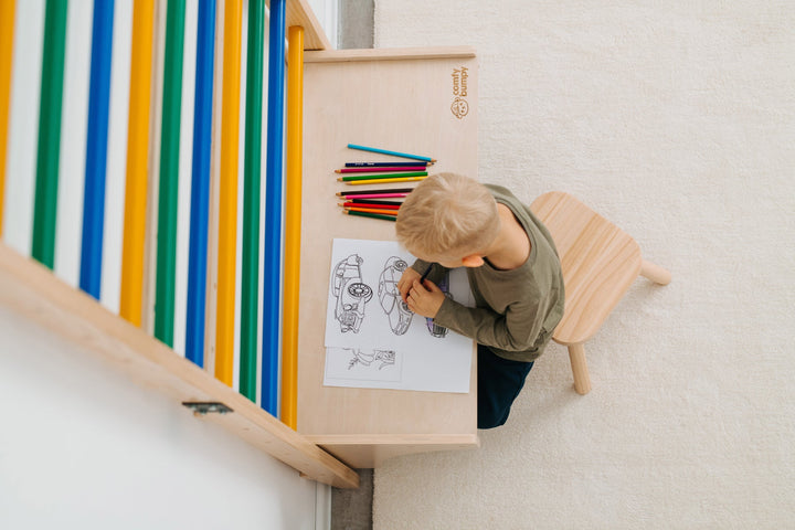 Swedish Ladder With Inserted Table - ComfyBumpy
