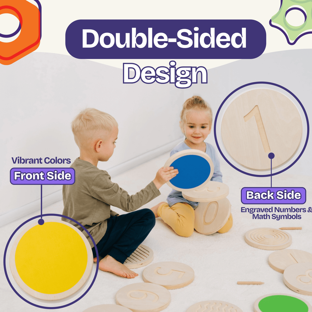 Wooden Stepping Stones for Balance and Learning - ComfyBumpy