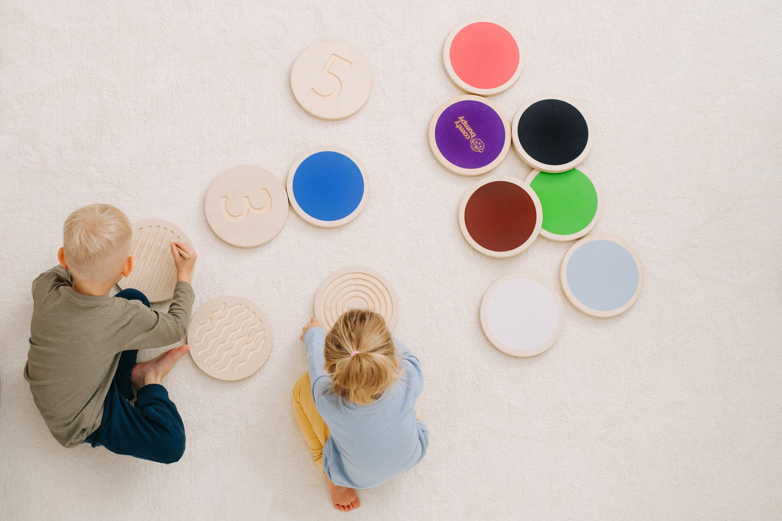 Wooden Stepping Stones for Balance and Learning - ComfyBumpy