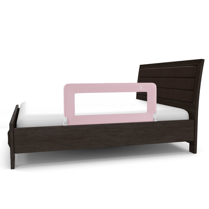 comfybumpy bed rail guard for toddlers - pink 2