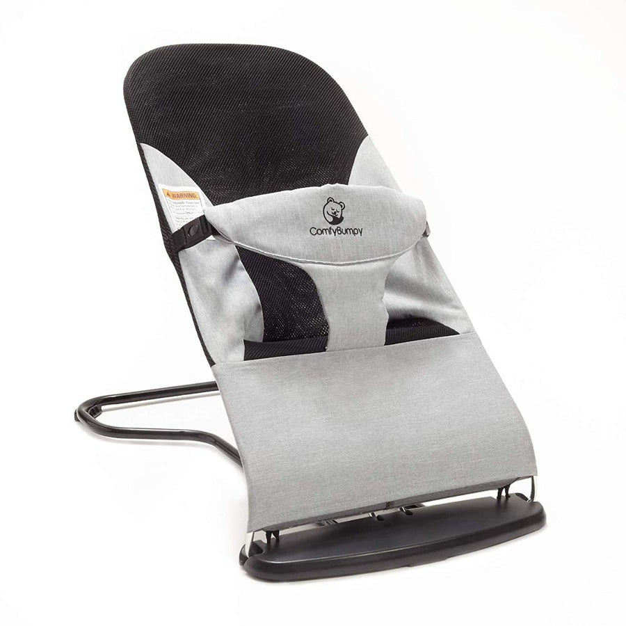 #color_grey-black bouncer seat designed for infant comfort ComfyBumpy