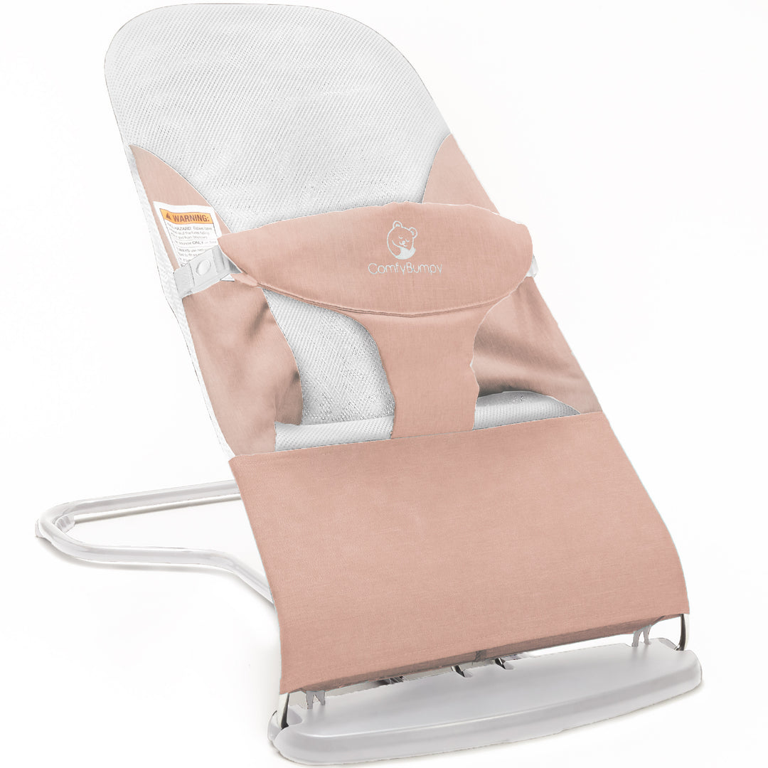 infant bouncer seats for gentle indoor use ComfyBumpy #color_pink-white