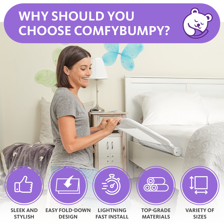 Comfybumpy top bedside crib